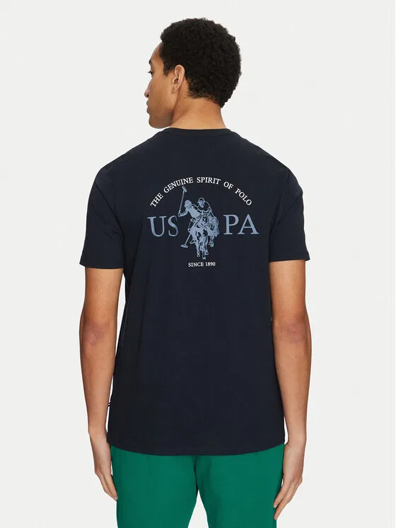 Футболка regular fit U.S. Polo Assn., темно-синий — фото 3