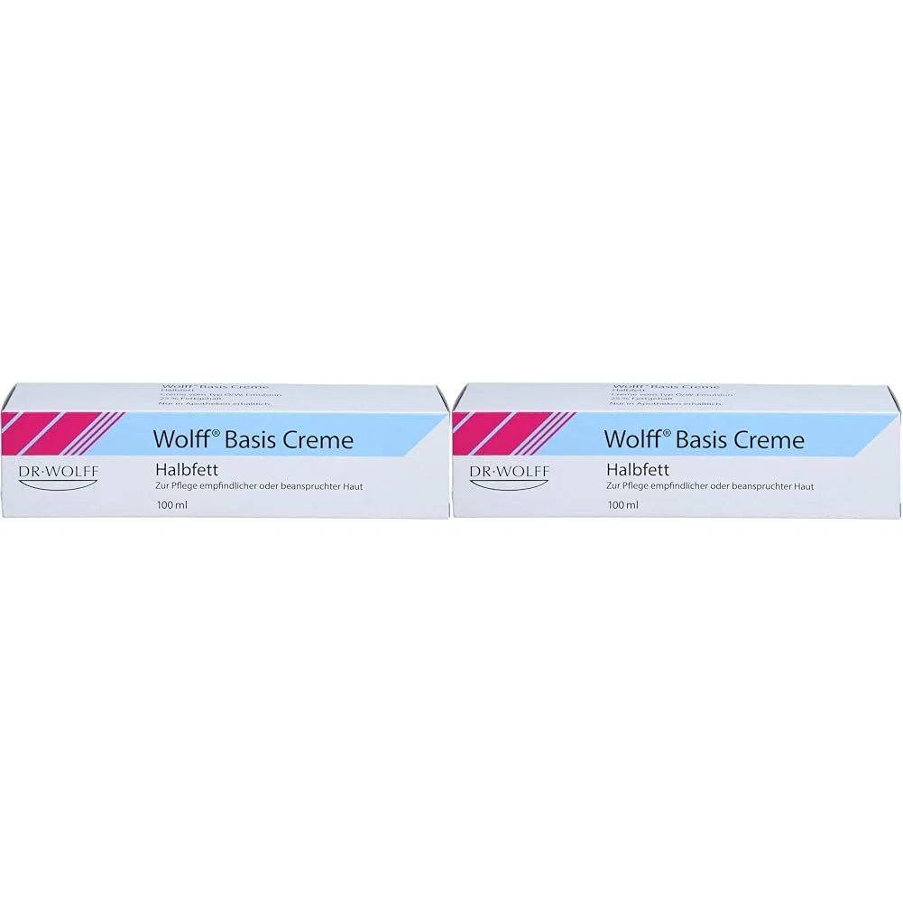 Крем Wolff Base Cream Half Fat 100 мл, набор 2 шт Dr. August Wolff Gmbh & Co.Kg Arzneimittel