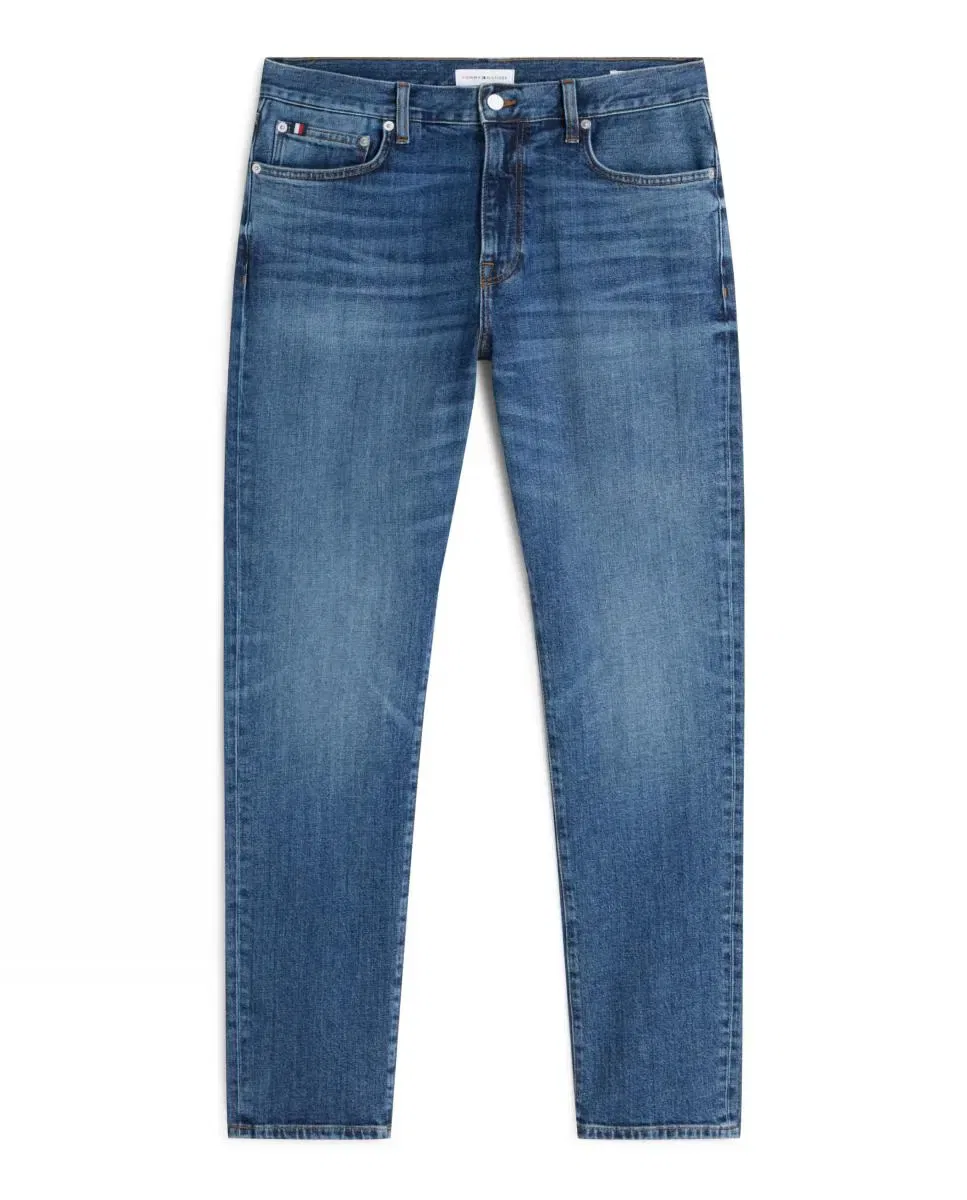 Мужские джинсы slim с принтом Denton Slim Tommy Hilfiger, Azul — фото 4