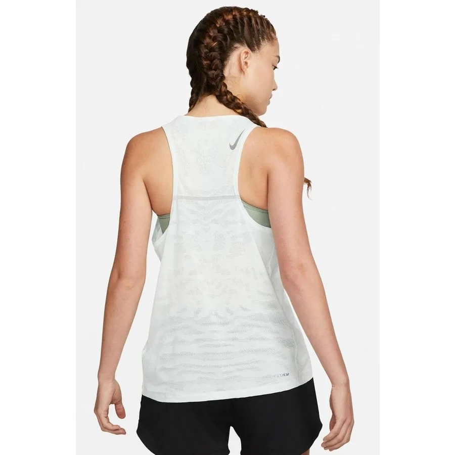 Женский топ-безрукавка с принтом Dri Fit Adv Run Division Running Reflector Tank Nike, Зеленый