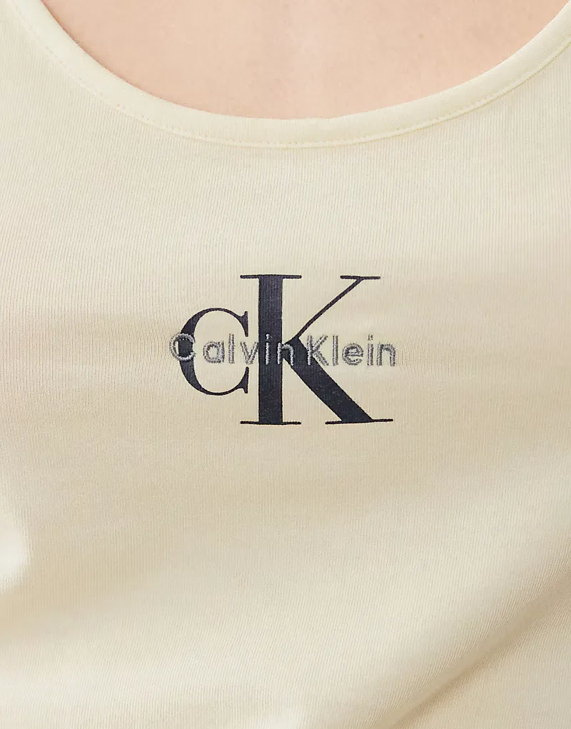 Майка Calvin Klein Monologo, масляно-желтый — фото 3
