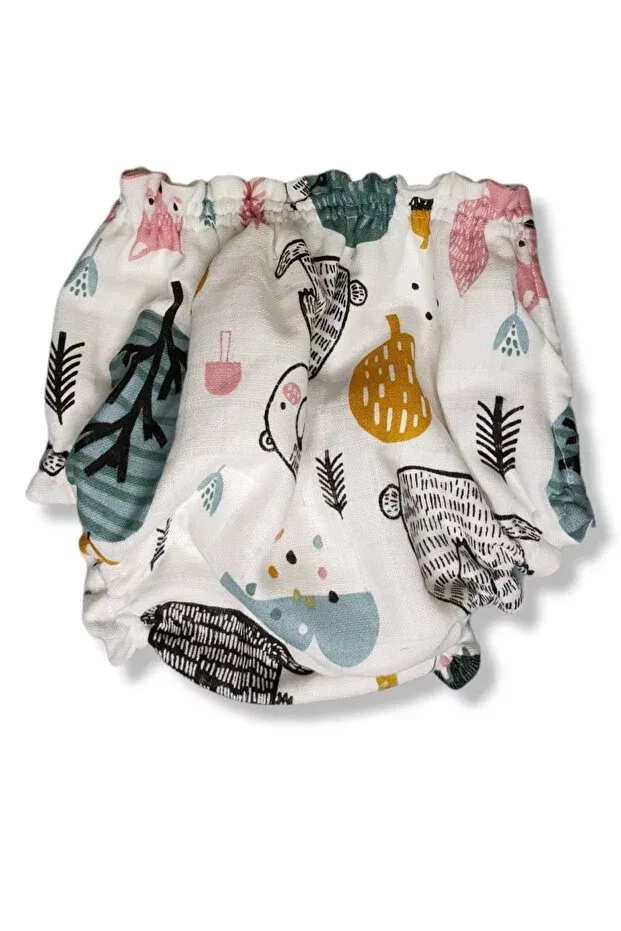Детские трусы для мальчиков с принтом Foxy bears patterned mattresses (liquid proof) panties diaper dropping training pants swimsuit shorts Majkabeba, Bears With Foxes — фото 3