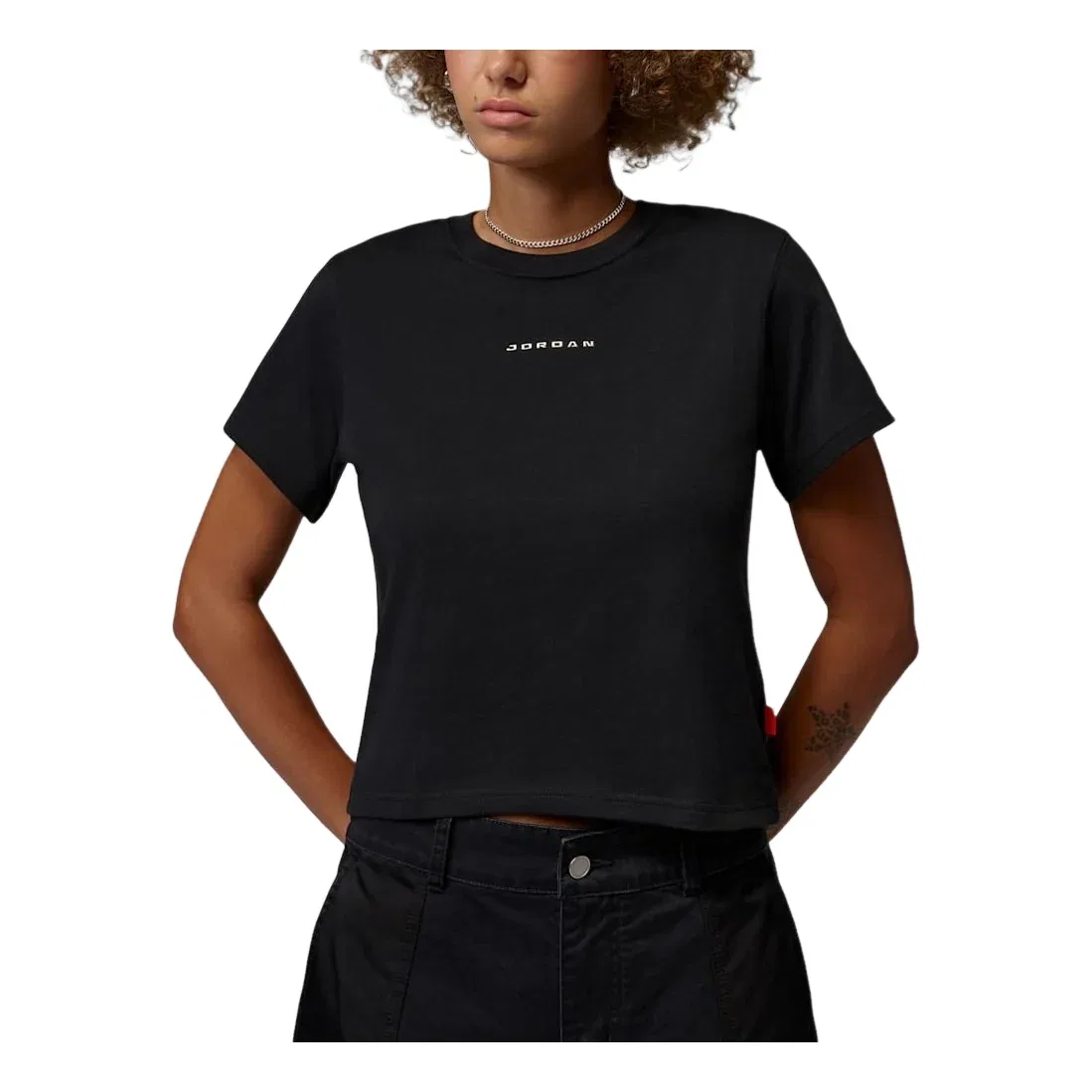 Женская футболка Air Jordan T-Shirt 'Black' Jordan, черный