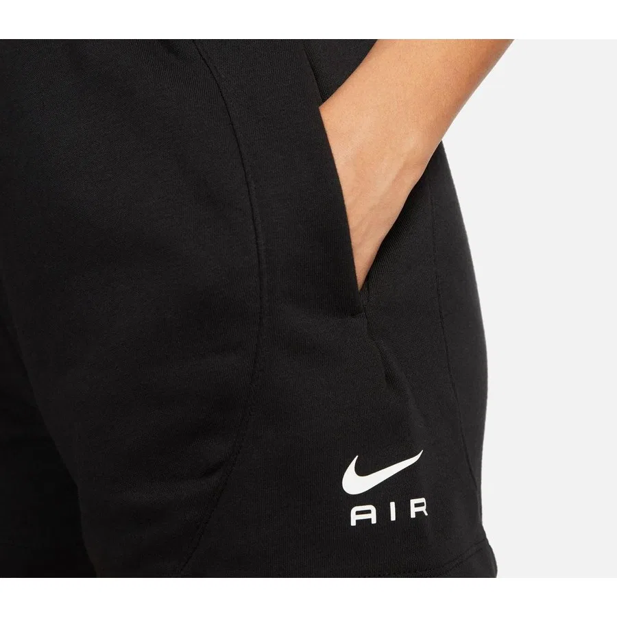 Шорты спортивные с флисом Air Fleece модель Mid Rise Nike, Черный — фото 2