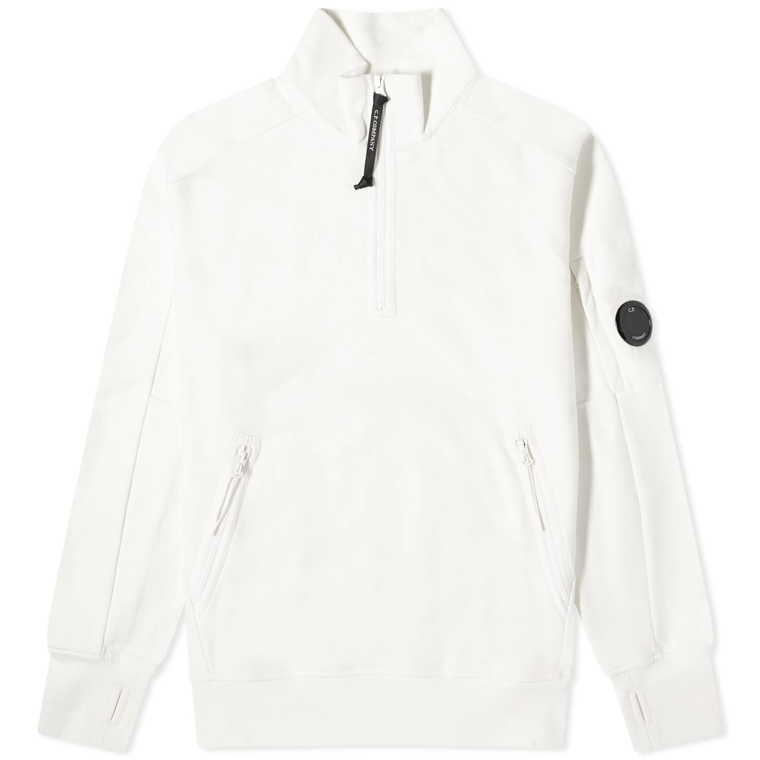 

Свитшот C.P. Company Diagonal Raised Fleece Zipped, белый