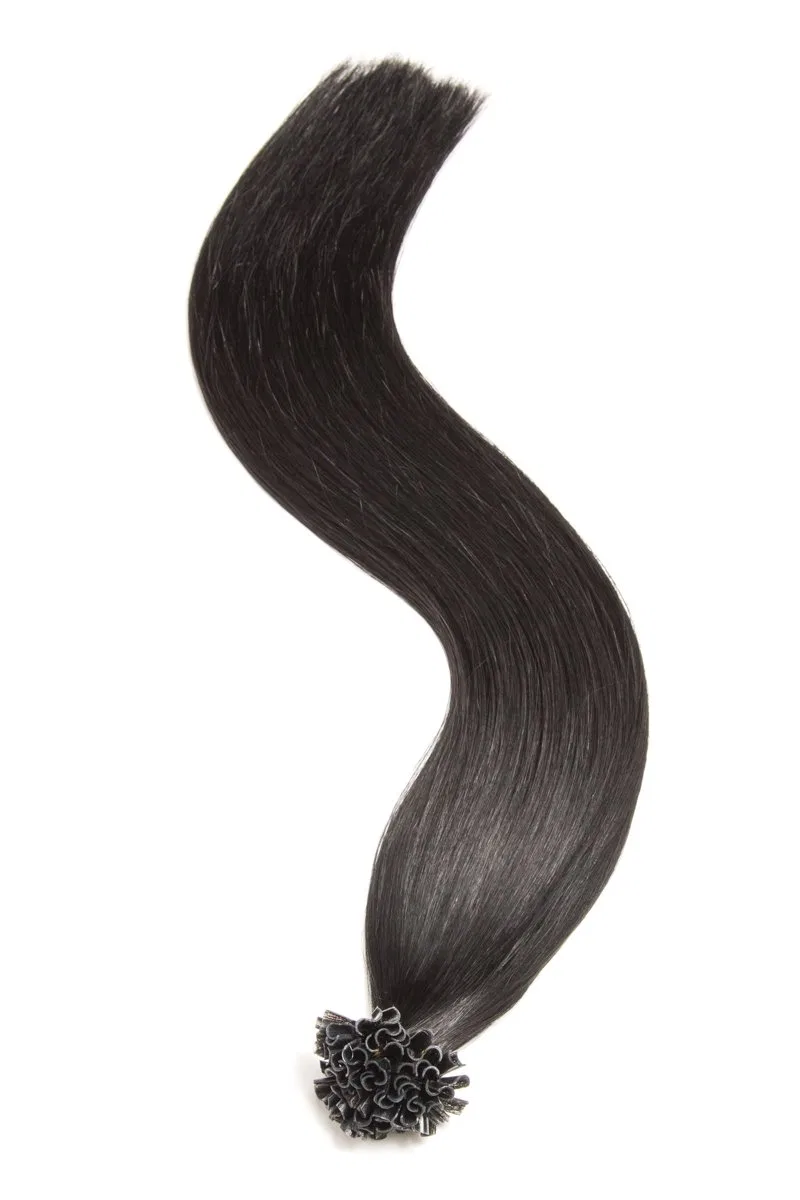 Черные пряди для наращивания из 100% натуральных волос Remy Glamxtensions — фото 4