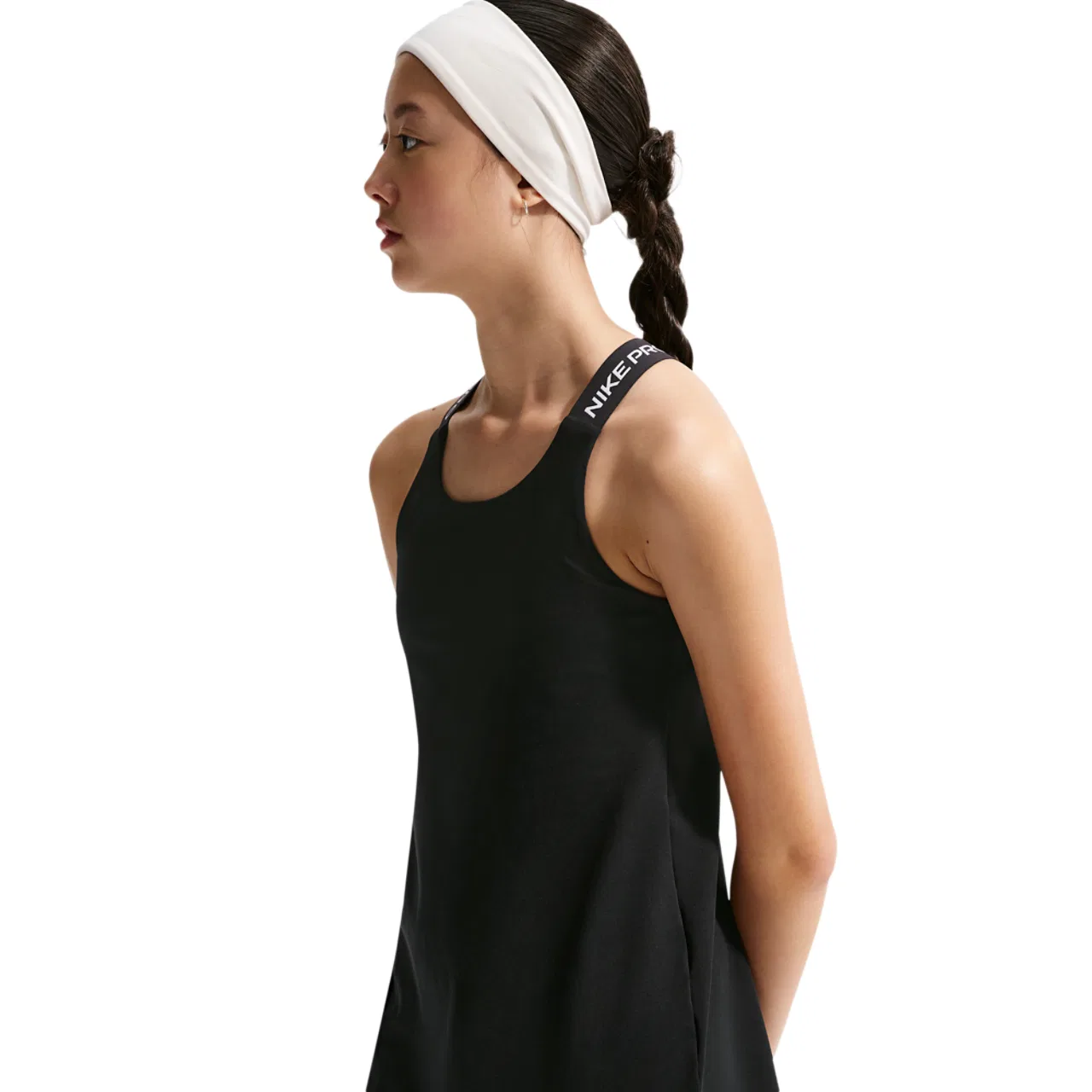 Детское платье Nike Pro Dri-FIT, черный/белый