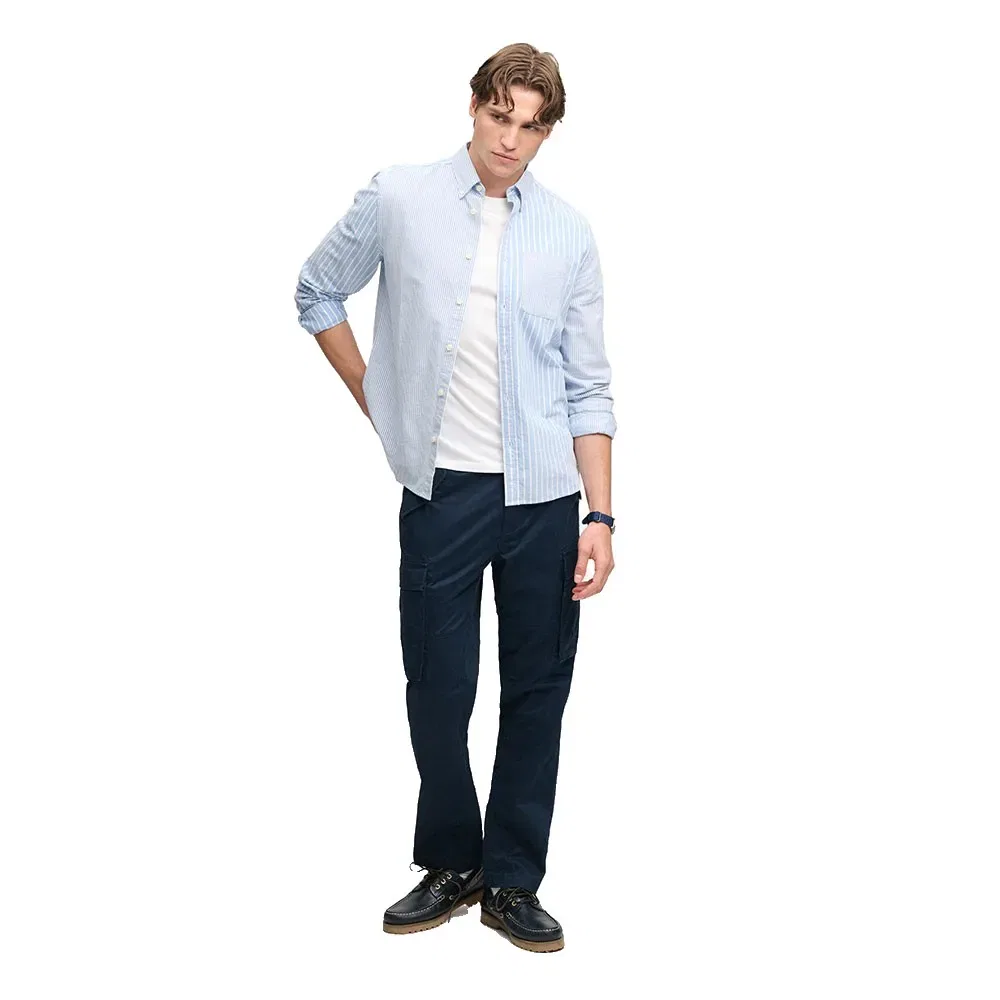Мужские карго-брюки Superdry Slim Taper, Blue — фото 3