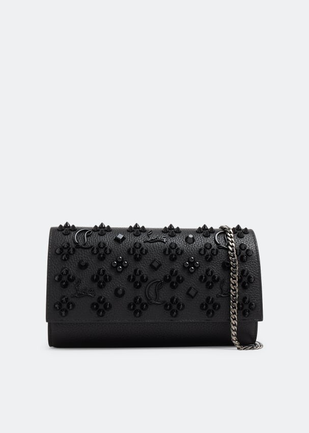 

Кошелек CHRISTIAN LOUBOUTIN Paloma chain wallet, черный