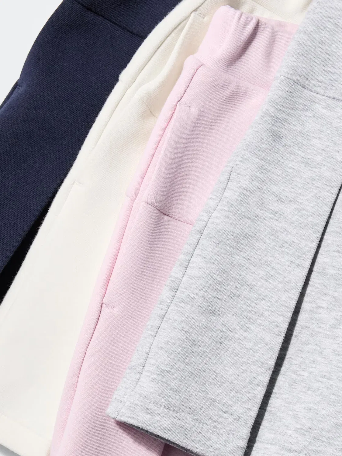 Мини-Юбка Uniqlo для девочек из сухой хлопковой ткани, сухая хлопковая ткань, темно-синий — фото 4