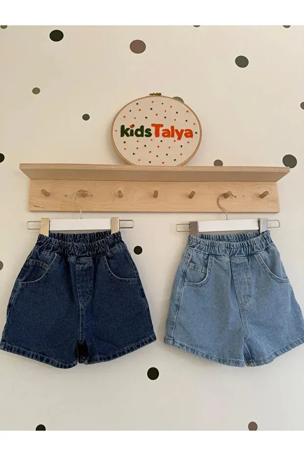 Детские шорты джинсовые Kidstalya, Blue — фото 3