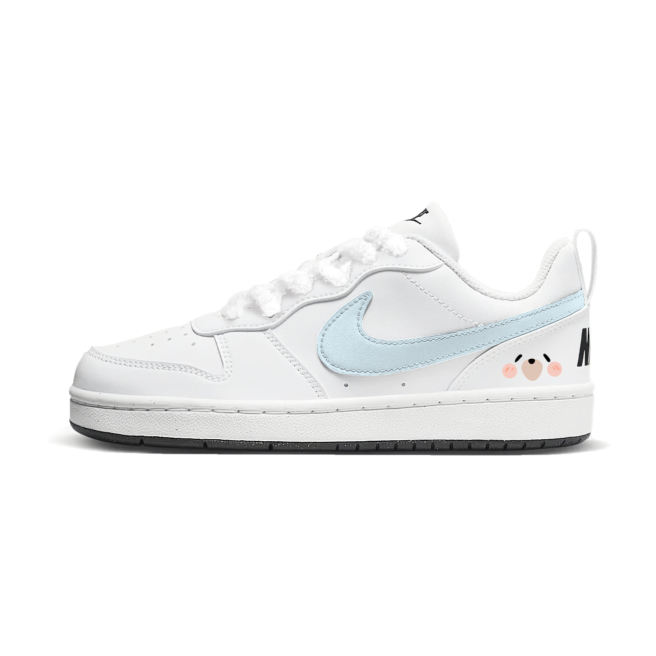 

Nike Court Borough Blueberry Bear Low top детские скейтбординг кроссовки Light Blue Unisex