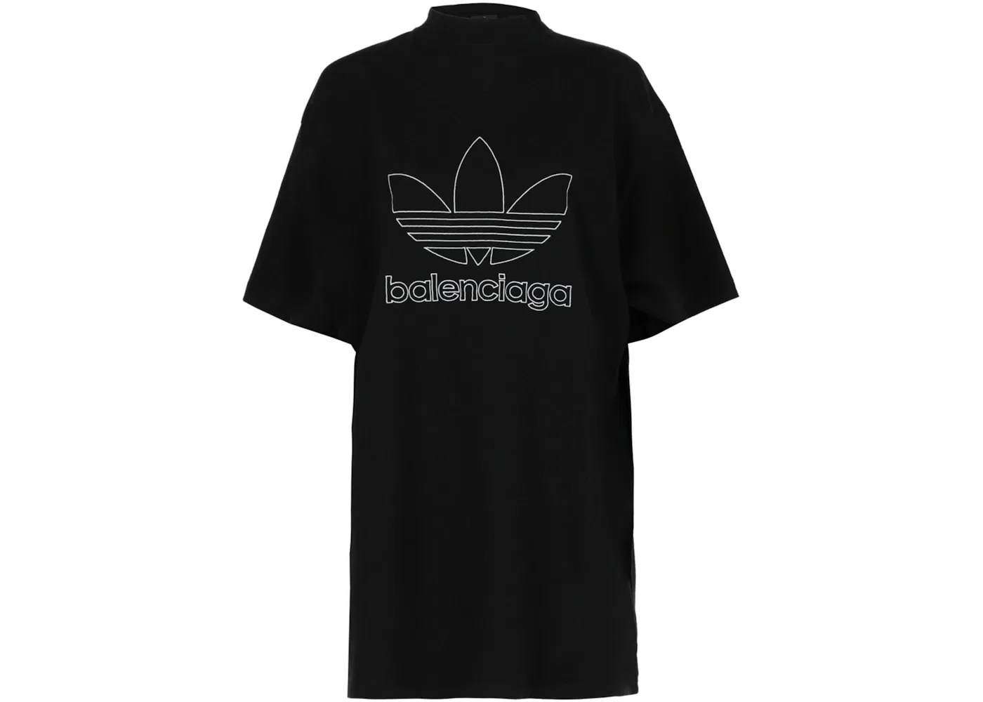 Женская футболка оверсайз с принтом x Balenciaga T-shirt Balenciaga, Black White