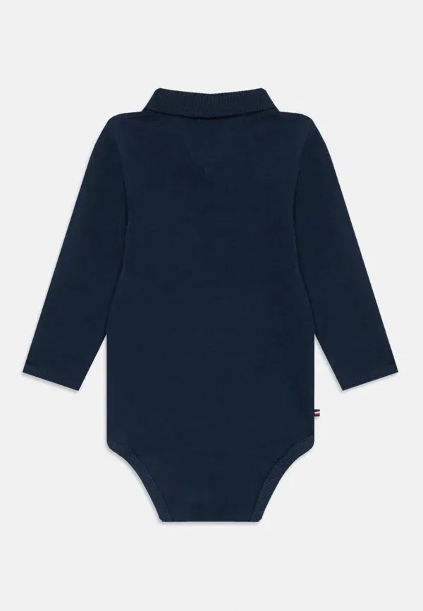 Комплект из поло и боди с длинным рукавом, хлопок Tommy Hilfiger, темно-синий — фото 2