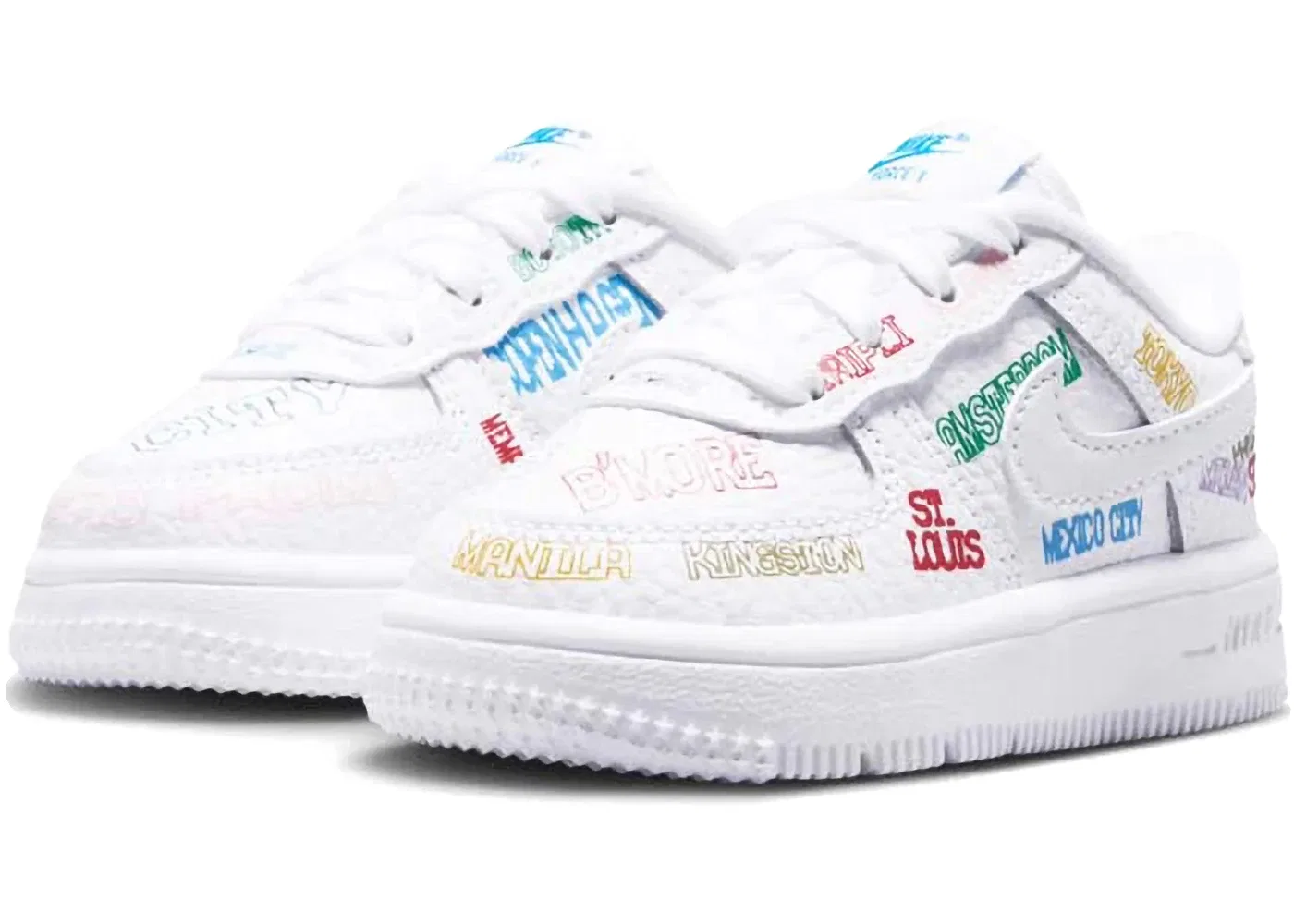 Детские кроссовки Lifestyle Nike Force 1 Low World Tour, White/White