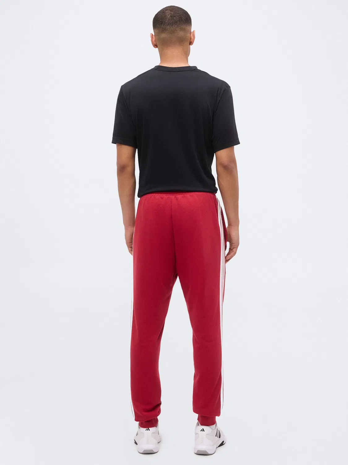 Брюки Adidas Performance Regular красного цвета — фото 3