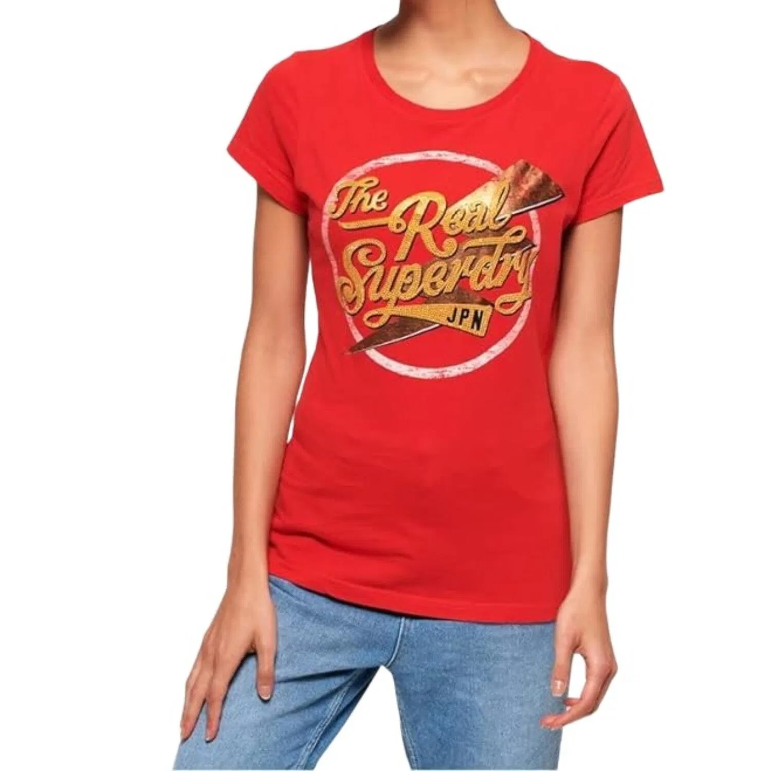 Женская футболка с принтом The Real Sparkle Entry Superdry, Red