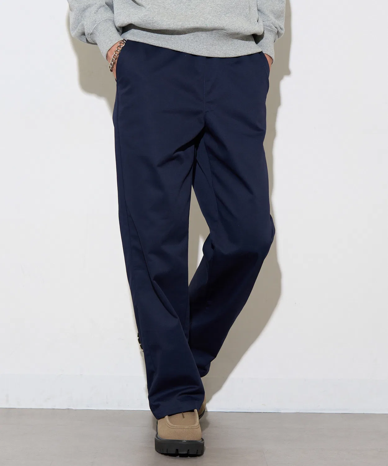 Мужские брюки чинос из плотной саржи с завязками, модель Industrial U.S. POLO ASSN., Navy