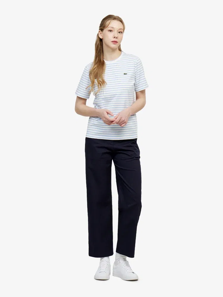 Футболка с полоской LACOSTE, Silver — фото 4