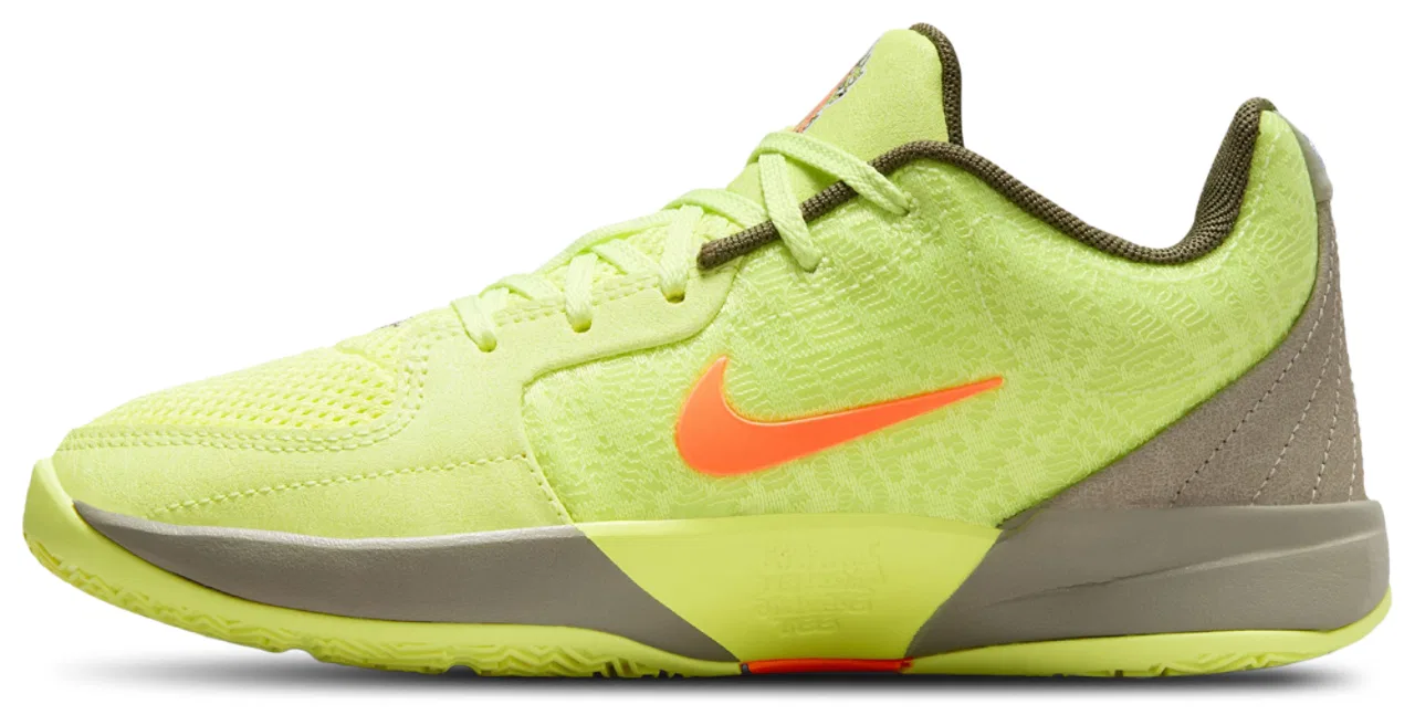Кроссовки для мальчиков Ja 2 Nike, цвет Lime/Orange/Grey — фото 3