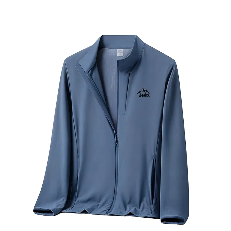 Детская ветровка с защитой от солнца, прямой крой, модель Sun Protection, Jeep, Smoke Blue