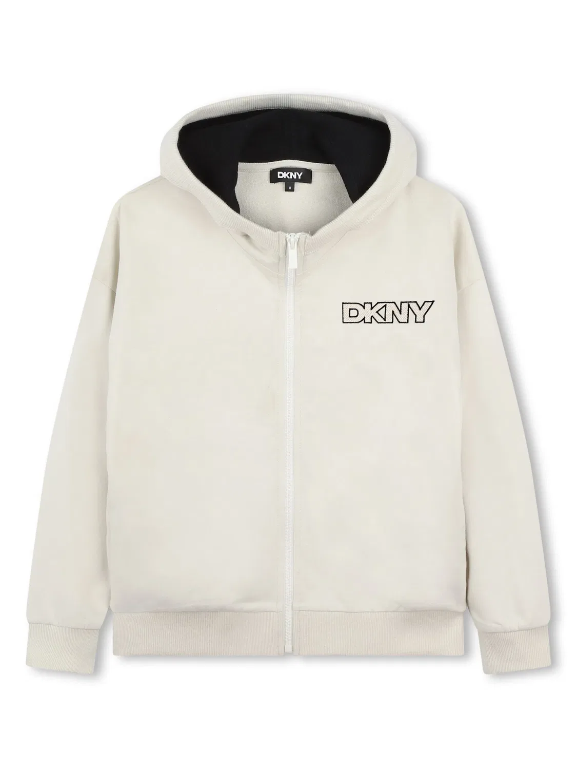Худи с принтом логотипа DKNY, светло-бежевый