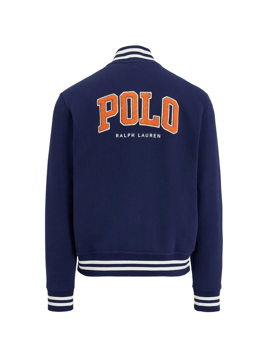 Бомбер с отделкой в полоску и логотипом Polo Ralph Lauren, синий — фото 2