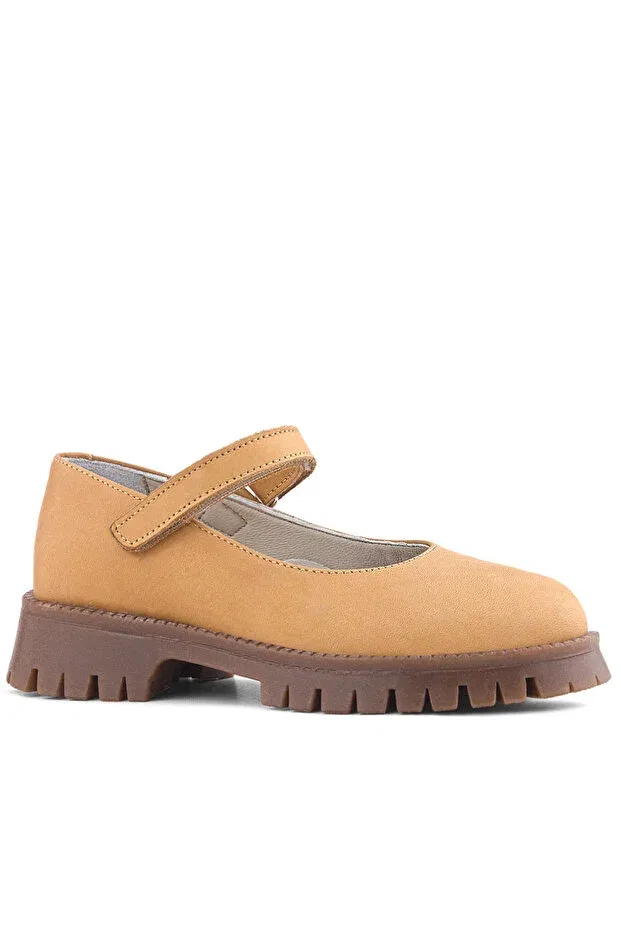 Детские балетки для девочек натуральные кожаные Rakerplus, Taupe — фото 2