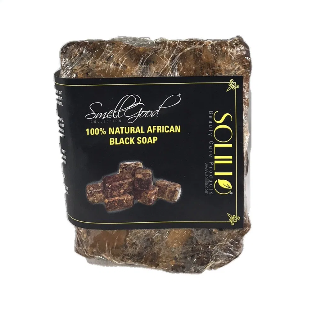 Твердое мыло Raw African Black Soap, SmellGood, 10 л, 35 шт.