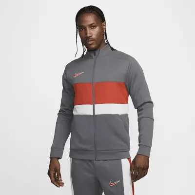 

Куртка Nike Academy, цвет Iron Grey/Dragon Red/Pure Platinum/Dragon Red