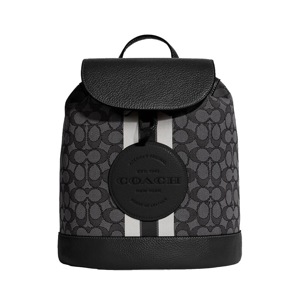 

Рюкзак Coach Outlet Dempsey Drawstring, серебряный/чёрный