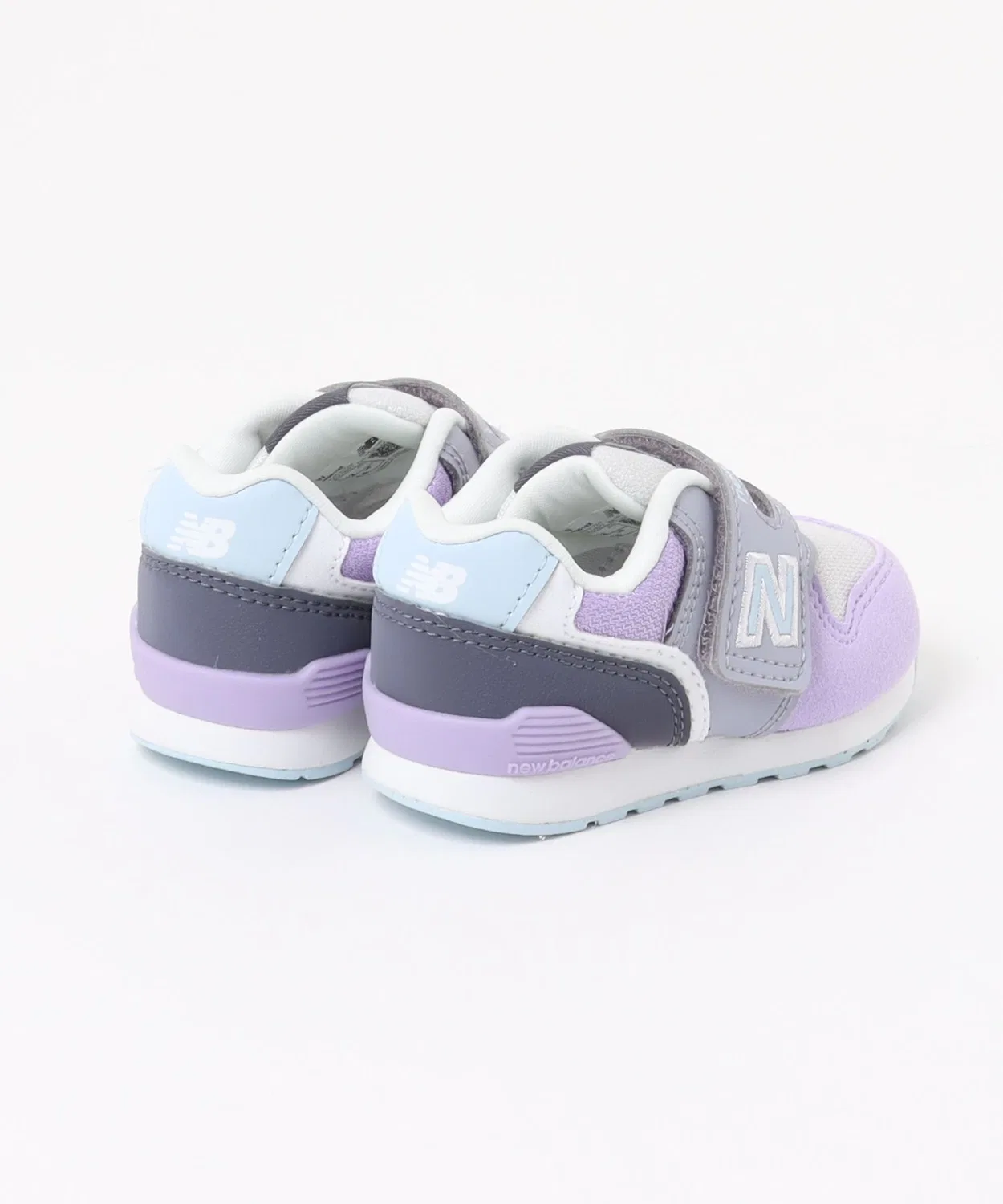 Детские кроссовки с липучкой 996 v3 New Balance, Grey/Purple — фото 2