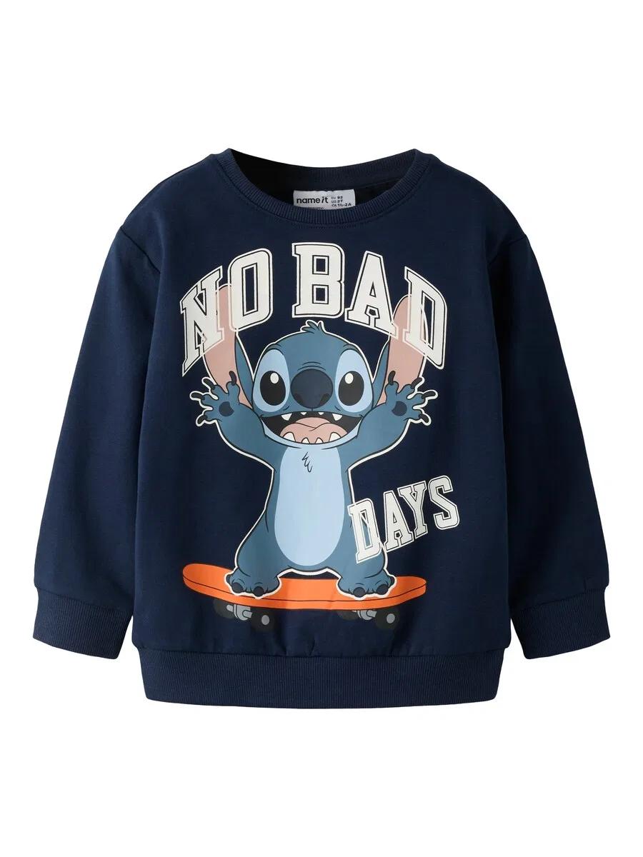 Толстовка NAME IT 'NMMALONSO STITCH' цвета опал, темно-синий