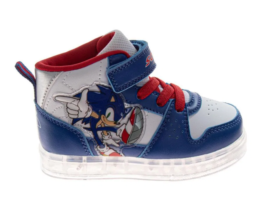 Кроссовки детские с принтом Minnie Sonic Blue Sonic The Hedgehog — фото 2