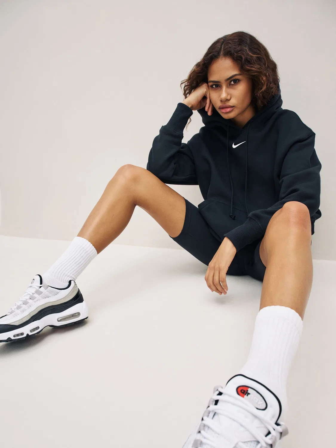 Худи Nike, модель Phoenix Fleece, черное — фото 3