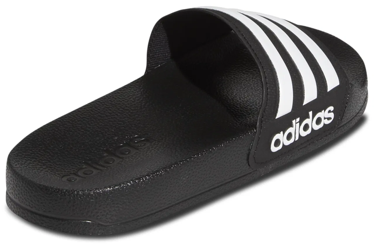 Детские сандалии с одним ремешком adidas Adilette Shower Slides, Core Black White Core Black — фото 3