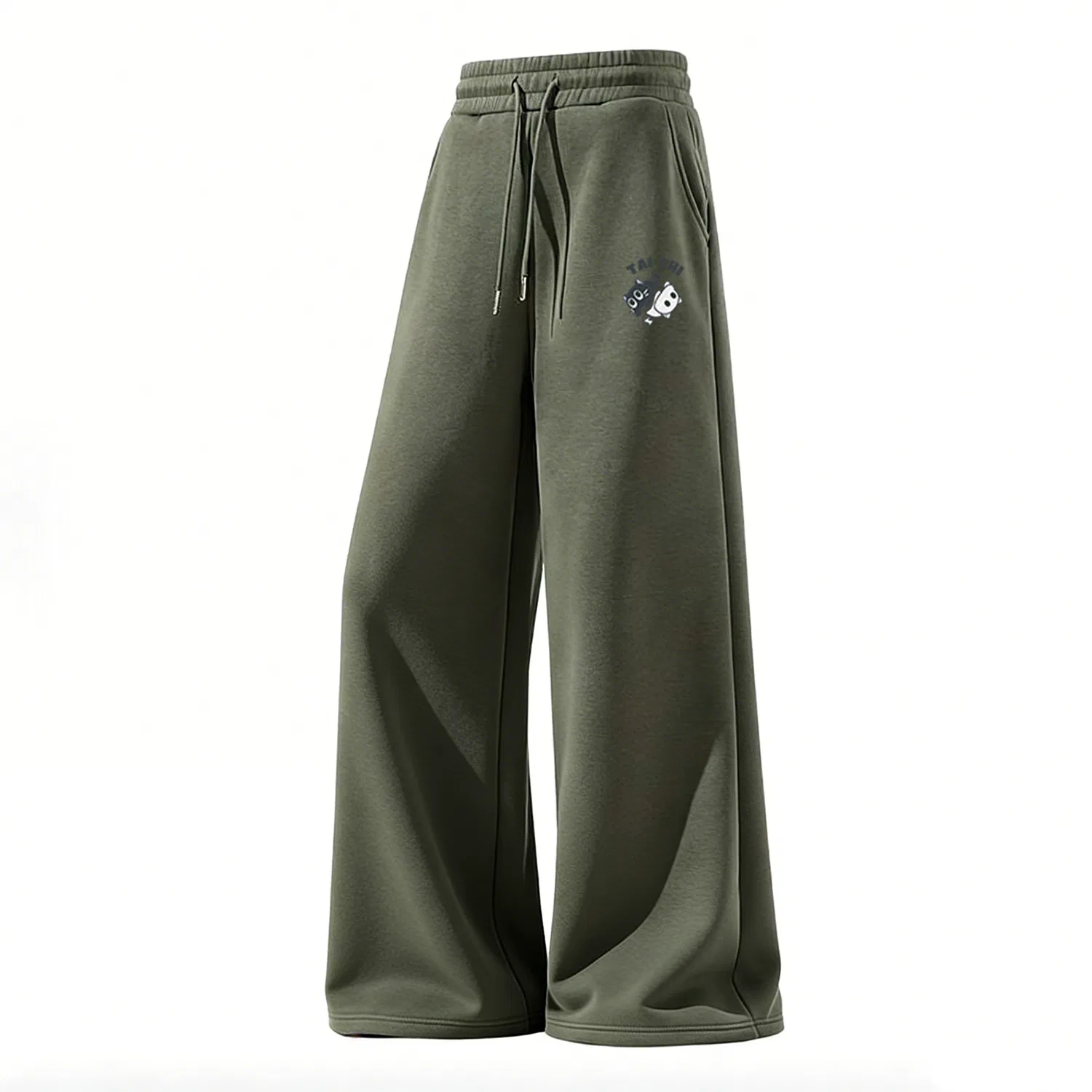 Детские повседневные штаны прямого кроя MINISO, Gray Green