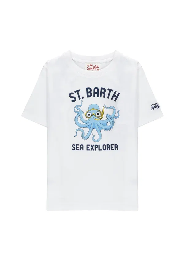Футболка хлопковая Denver Jr Unisex, Mc2 Saint Barth, белый