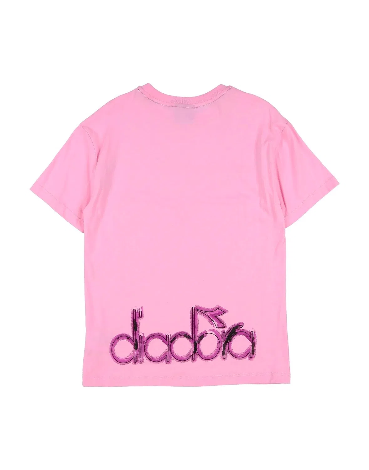 Детская футболка для девочек хлопковая Diadora, розовый — фото 2