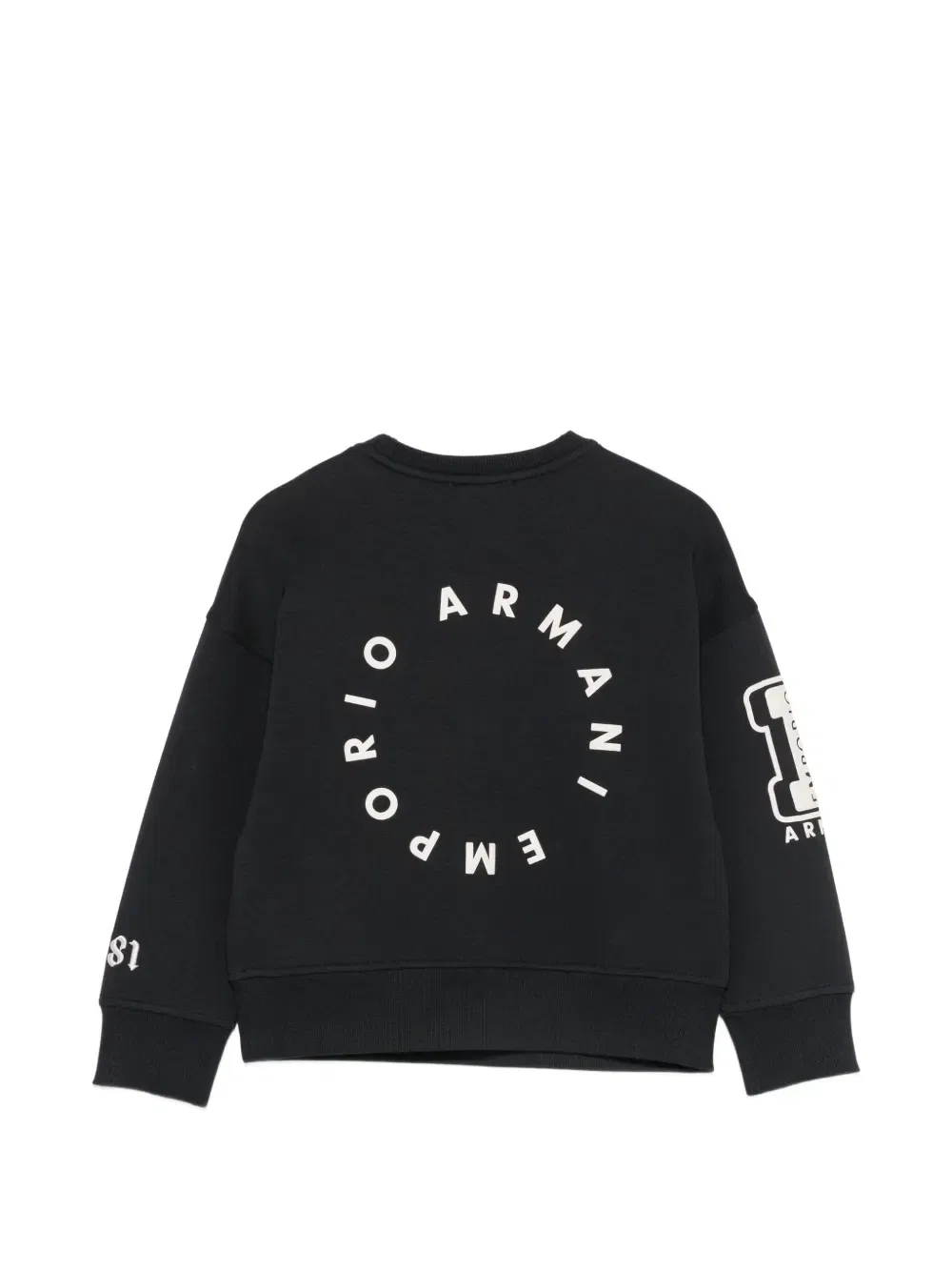 Джемпер с нашивкой-логотипом Emporio Armani Kids, синий — фото 2