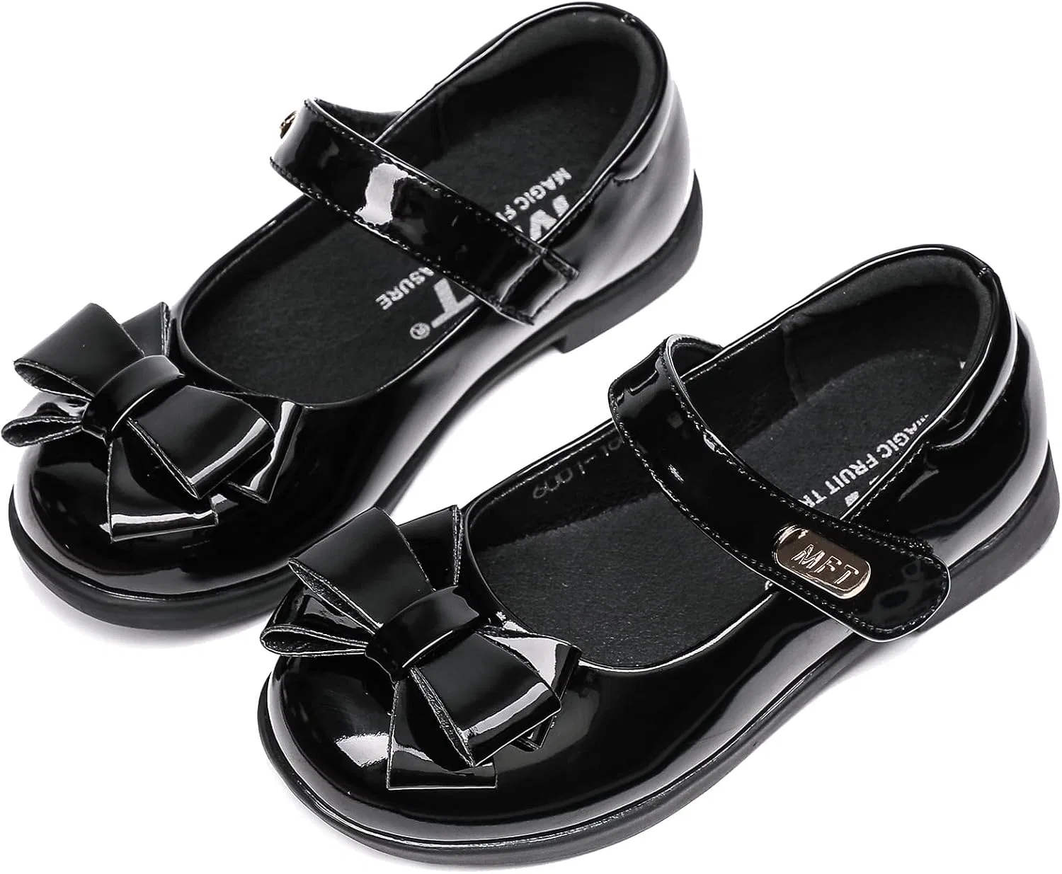 Детские туфли Мэри Джейн для девочек Mary Jane Flats VINIGIAGIA, Black — фото 4