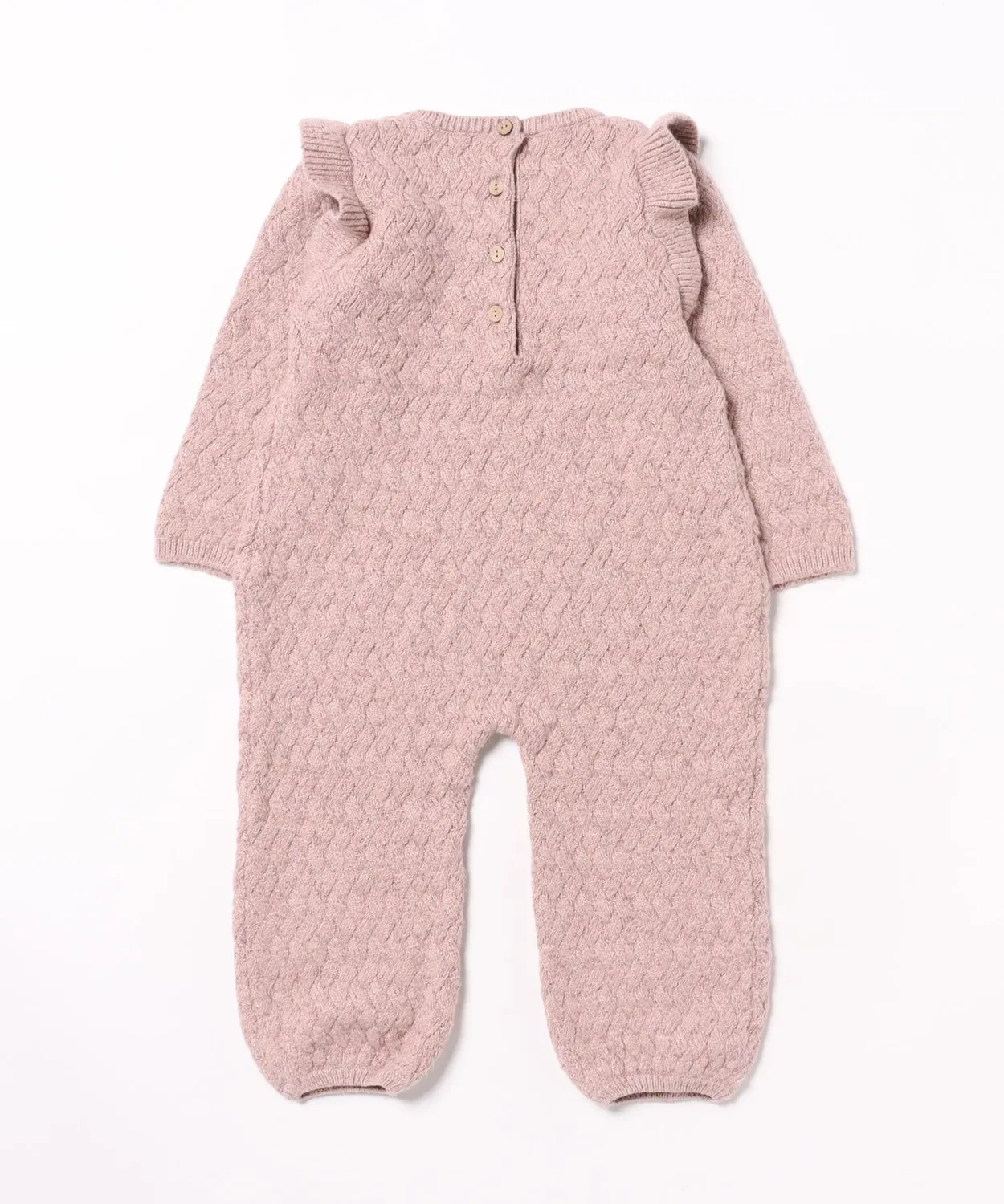 Детский комбинезон с длинным рукавомMira Knit Mauve Rylee + Cru, Pink — фото 2