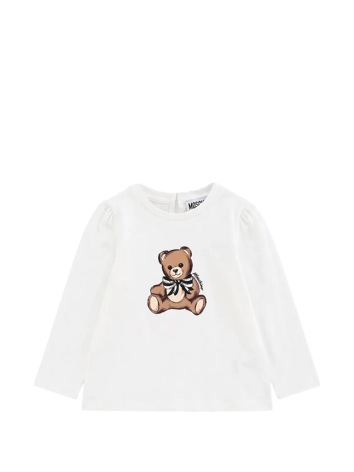 Moschino Лонгслив Teddy Bear белый хлопковый