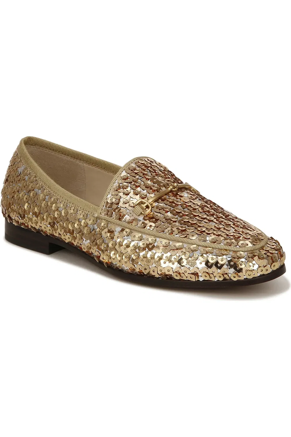 Детские лоферы с металлической пряжкой Loraine Sam Edelman, Gold Multi