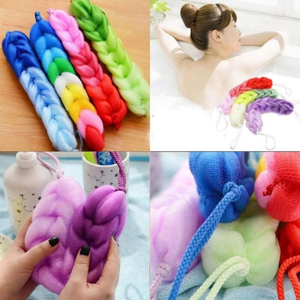 Мочалка для душа Body Brush, ansu, 27x5 см, мультиколор — фото 4