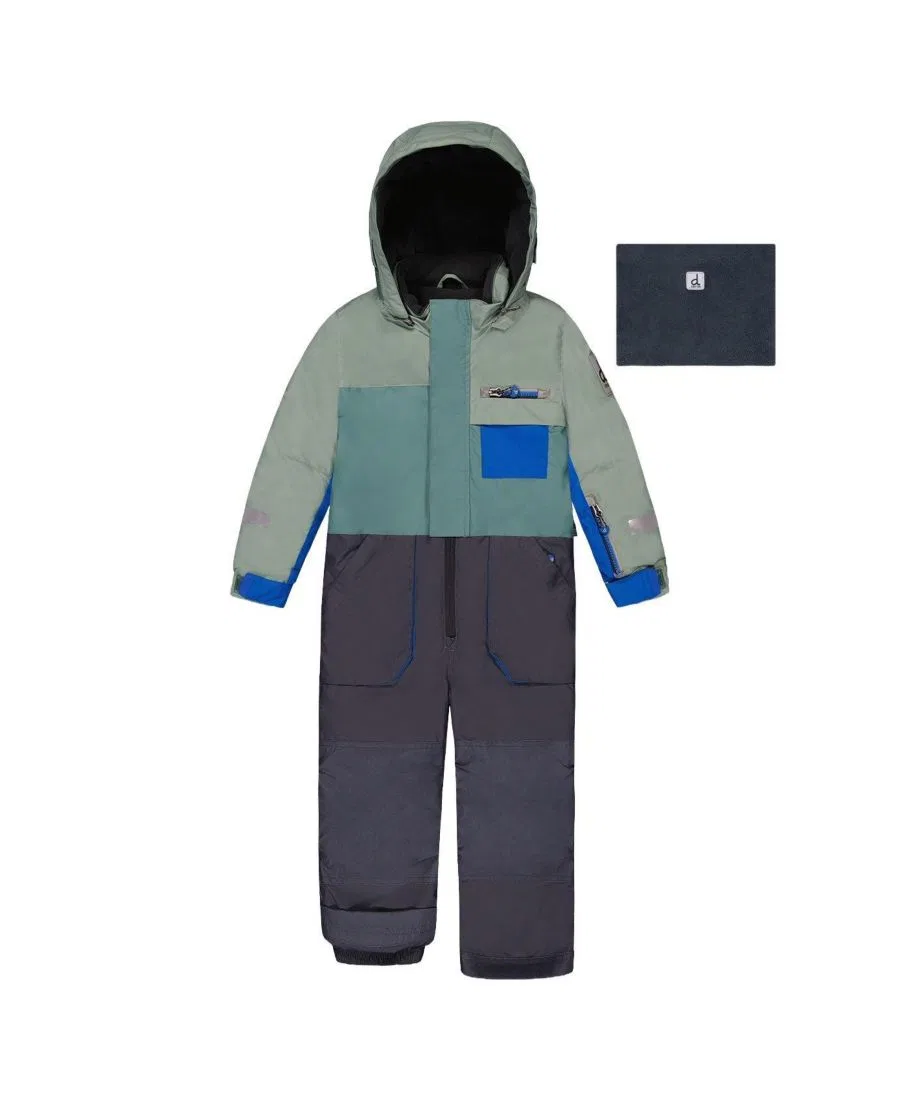 Детский зимний комбинезон One Piece Play Snowsuit Deux par Deux, Sage Green