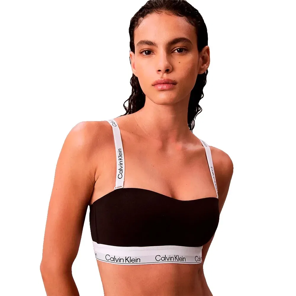 Бюстгальтер Bandeau Bralette Calvin Klein, черный