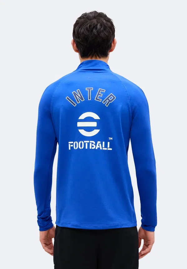 Футболка с принтом, Inter drill - club wear, Nike Performance, Lyon Blue/Blue Void/White, белый/синий/синий — фото 3