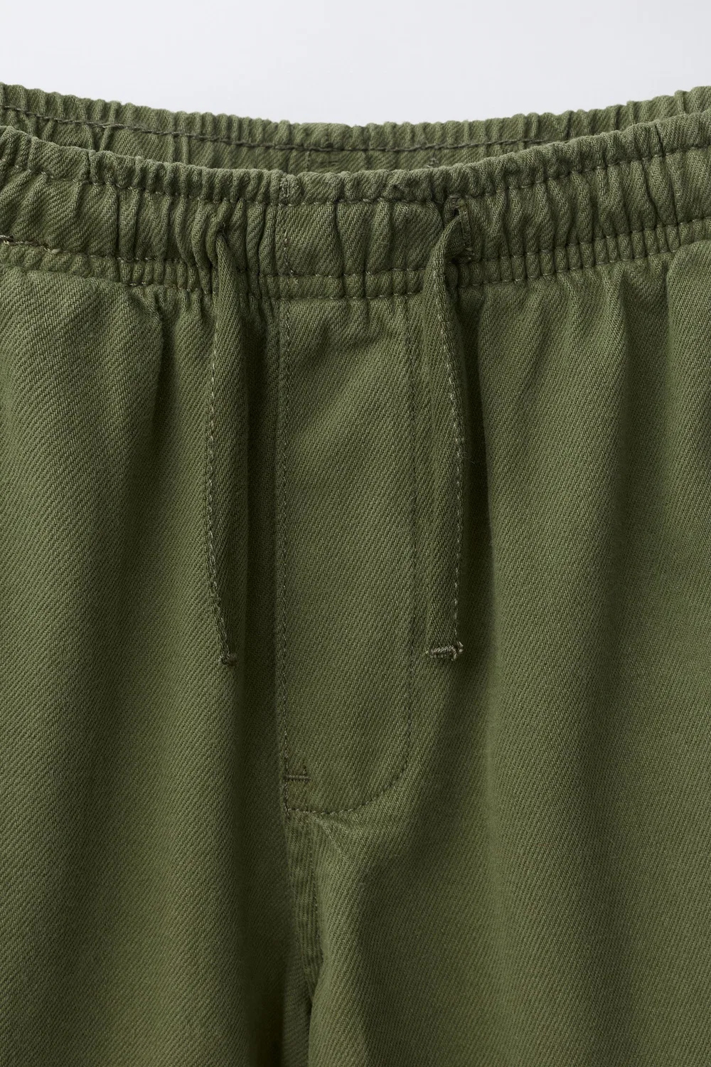 Твиловые спортивные брюки ZARA, mid khaki — фото 3
