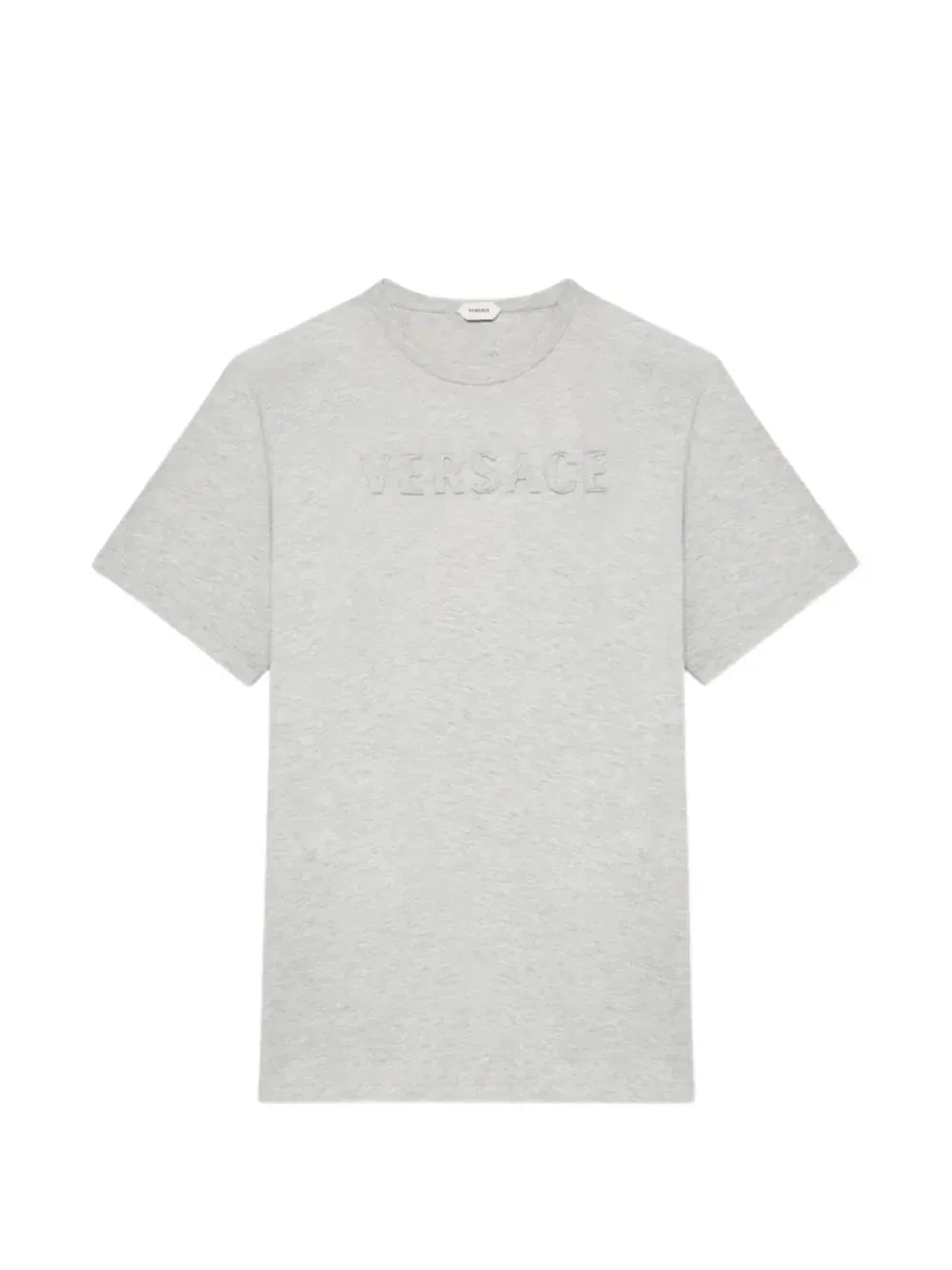 Футболка с аппликацией-логотипом Versace Kids, серый